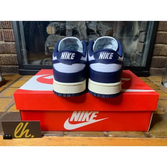 Size 10.5 Women’s Nike Dunk Low “Vintage Navy” Athletic Sneakers DD1503-